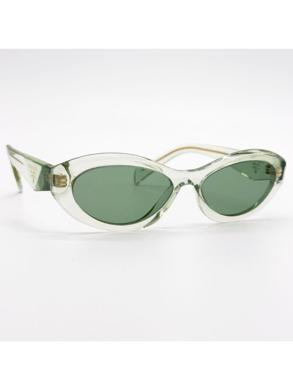 NEW PRADA SUNGLASSES PR26ZS 14R20E TRANSPARENT MINT WOMEN PR 26ZS 14R20E, SPR 26 - Picture 7 of 12